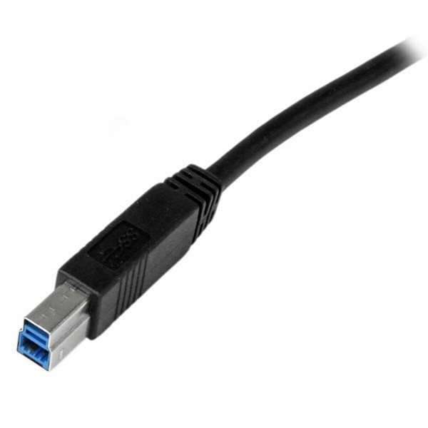 USB A to USB B Cable Startech USB3CAB1M            Black