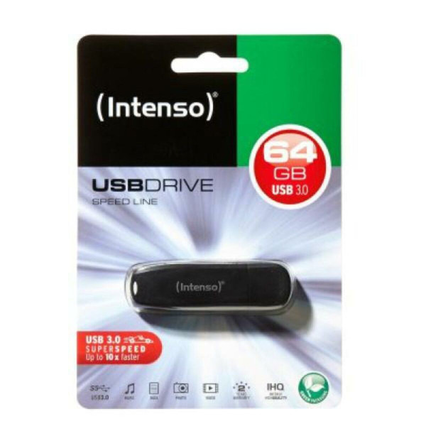 USB stick INTENSO Speed Line USB 3.0 64 GB Black 64 GB USB stick