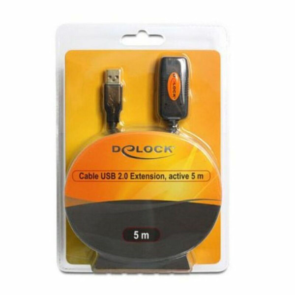 Extension Lead DELOCK 82308 USB 2.0 5 m