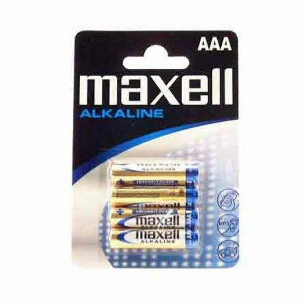 Alkaline Batteries Maxell MN2400 (Pack-4) AAA 1,5 V