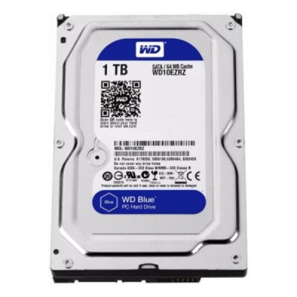 Hard Drive Western Digital Blue WD10EZRZ 3.5" 1 TB Sata III 5400 rpm Buffer 64 mb