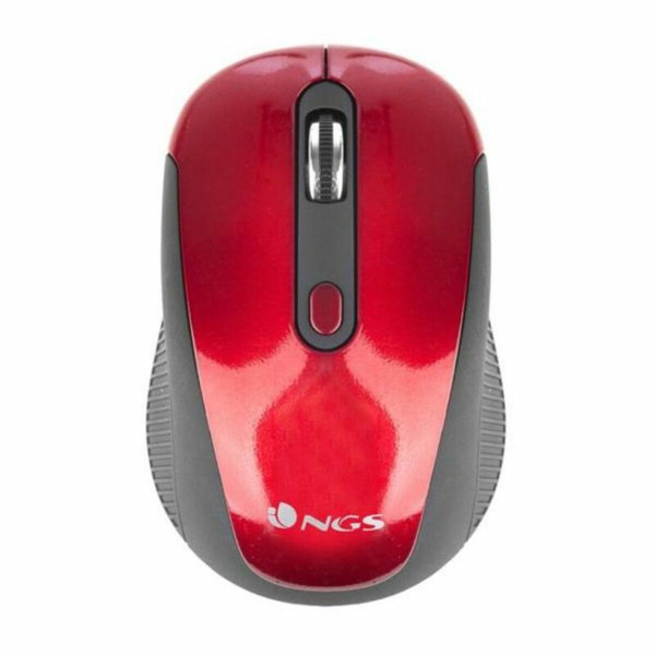 Optical Wireless Mouse NGS HAZERED 800/1600 dpi Red Black