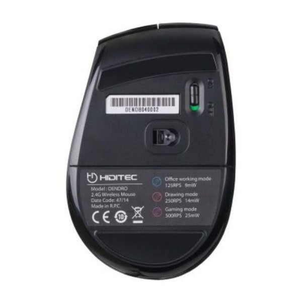 Wireless Mouse Hiditec Dendro Avago A3000 (MOU010002) 2000 DPI Black