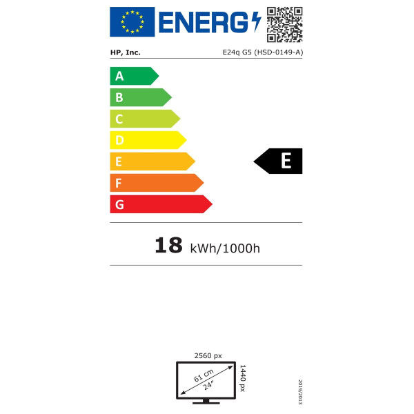 Monitor HP 6N4F1AA#ABB Quad HD LED 23,8"