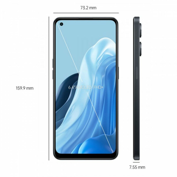 Smartphone Oppo Reno8 Lite 5G Black 128 GB 6,43"