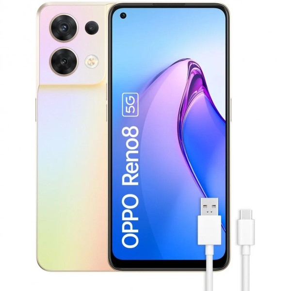 Smartphone Oppo Reno8 Golden 256 GB 6,43"