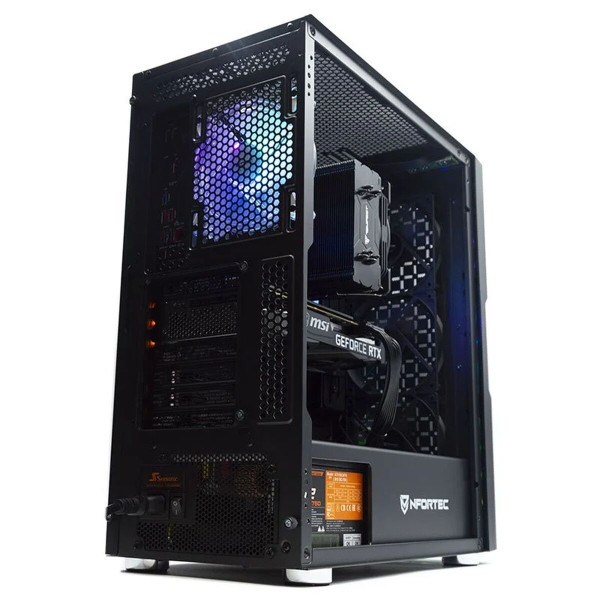 Desktop PC PcCom Silver AMD Ryzen 5 5600X 500 GB SSD 16 GB RAM