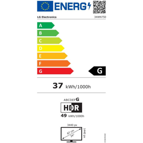 Monitor LED LG 34WN750-B.AEU 34"