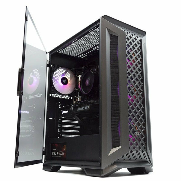 Desktop PC PcCom Silver 500 GB SSD AMD Ryzen 5 5500U NVIDIA GeForce RTX 3050 16 GB RAM