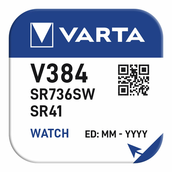 Button battery Varta Silver Silver oxide 1,55 V SR41