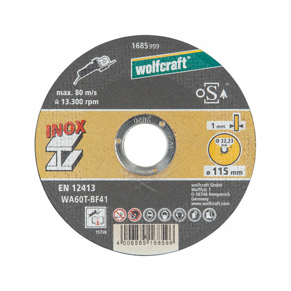 Cutting disc Wolfcraft 1685999