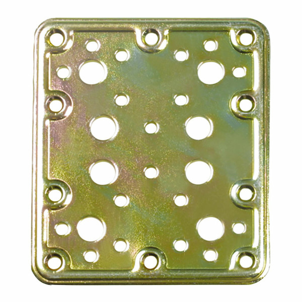 Fixing Plate AMIG 504-12126 Bichromated Golden Steel (120 x 100 mm)