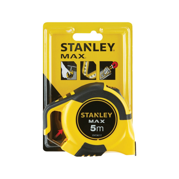 Tape Measure Stanley MAX Carbon steel (5 m x 25 mm)