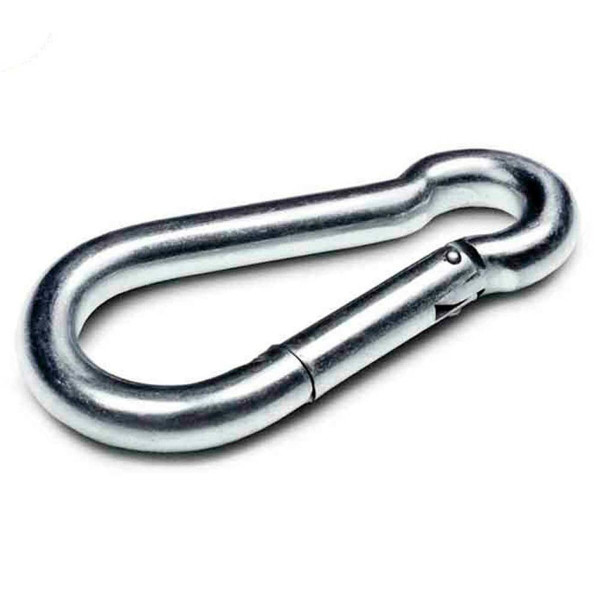 Snap hook EDM Silver Zinc Fireman (9 x 0,9 cm)