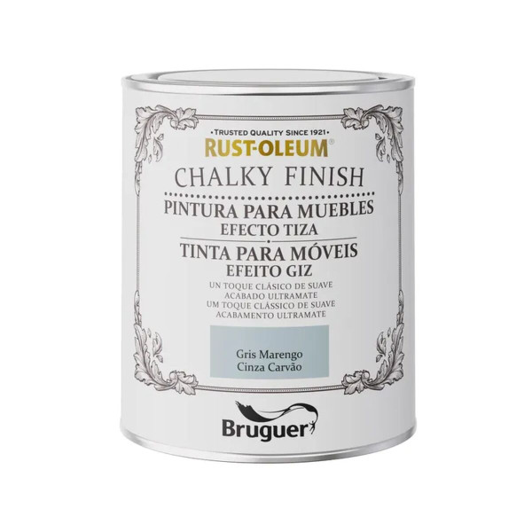 Paint Bruguer Rust-oleum Chalky Finish 5733887 Furniture 750 ml Dark grey