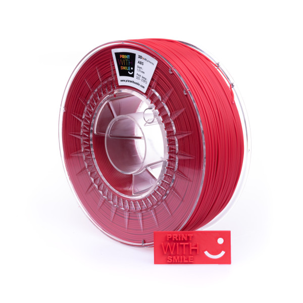 Filament ABS - 1,75 mm - Cherry RED 1 kg Print With Smile