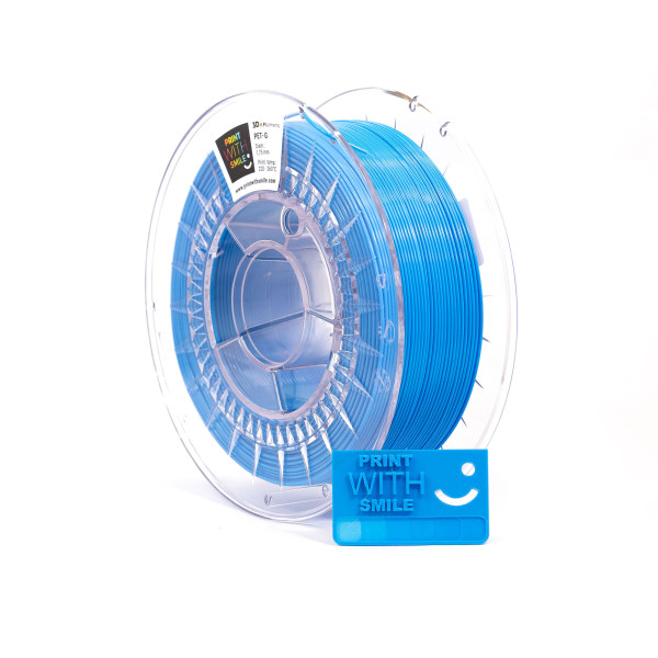 Filament PET-G - 1,75 mm - CYAN Blue - 1 Kg Print With Smile