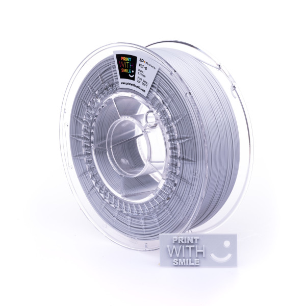 Filament PET-G - 1,75 mm -Light Grey - 1 Kg Print With Smile