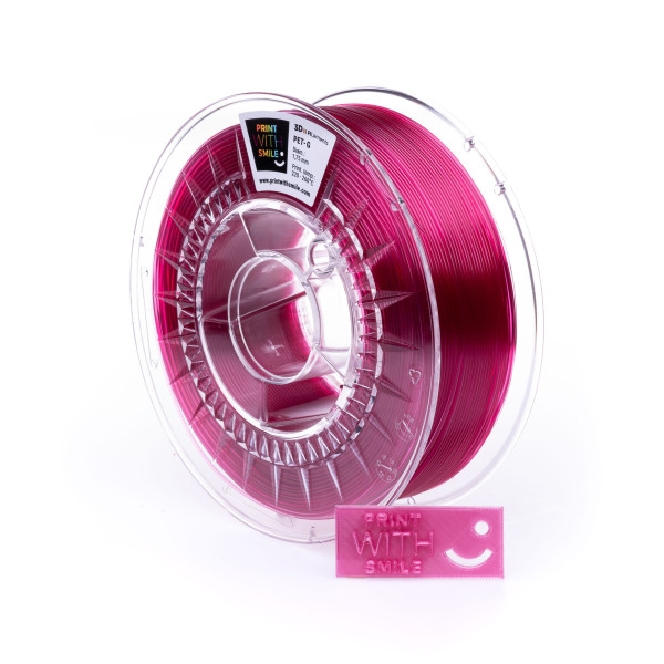 Filament PET-G - 1,75 mm - Raspberry PINK - 1 Kg Print With Smile