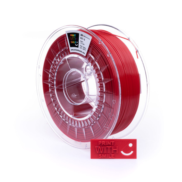 Filament PET-G - 1,75 mm - RED - 1 Kg Print With Smile