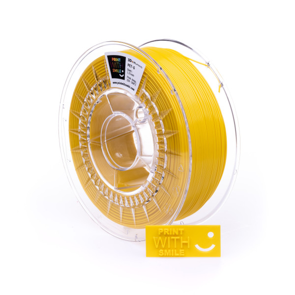 Filament PET-G - 1,75 mm - Yellow - 1 Kg Print With Smile