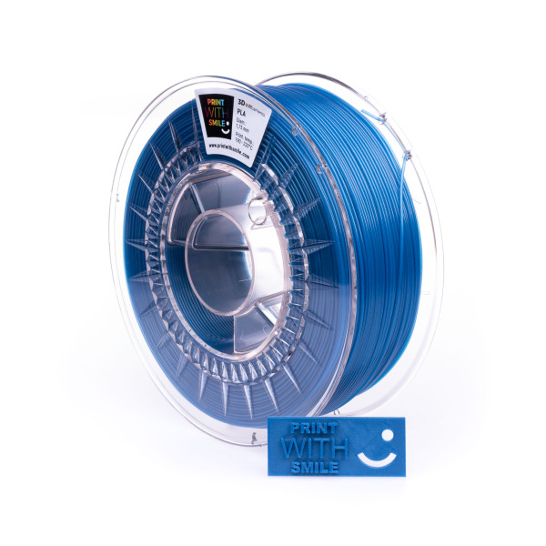 Filament PLA - 1,75 mm - Metallic BLUE - 1000 g Print With Smile