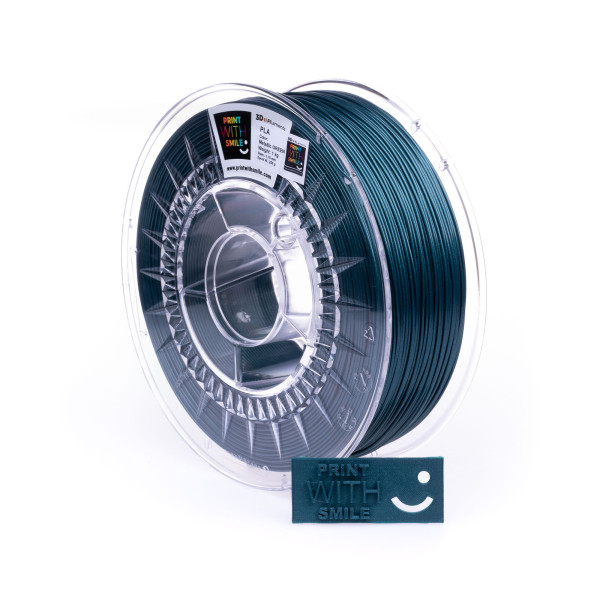 Filament PLA - 1,75 mm - Metallic GREEN -1000 g Print With Smile