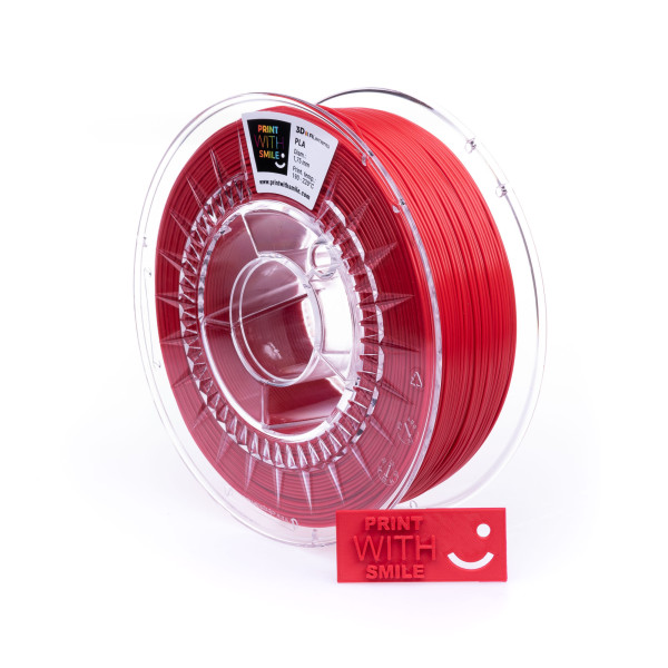 Filament PLA - 1,75 mm - Rubin RED - 1000 g Print With Smile