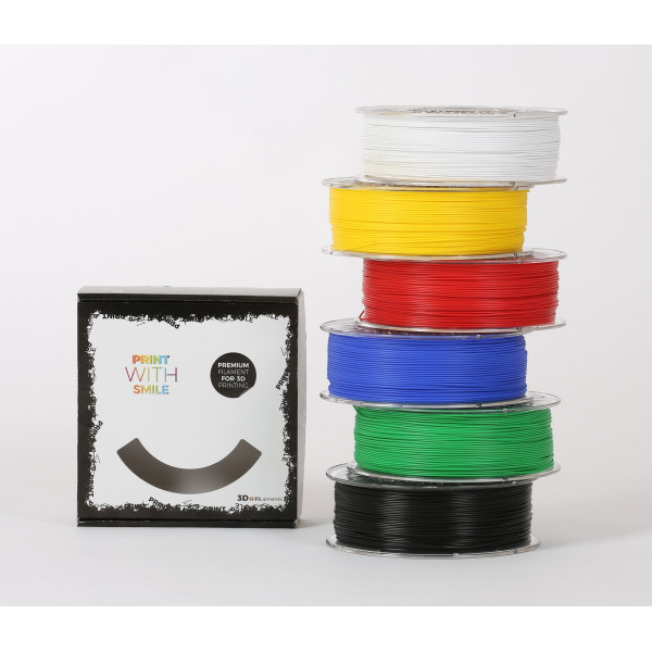 Filament PLA STARTPACK - 1,75 mm - Multipack- 6 x 1000 g Print With Smile