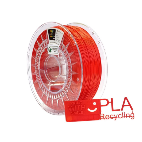 Filament REC-PLA - 1,75 mm - Just RED - 1000 g Print With Smile