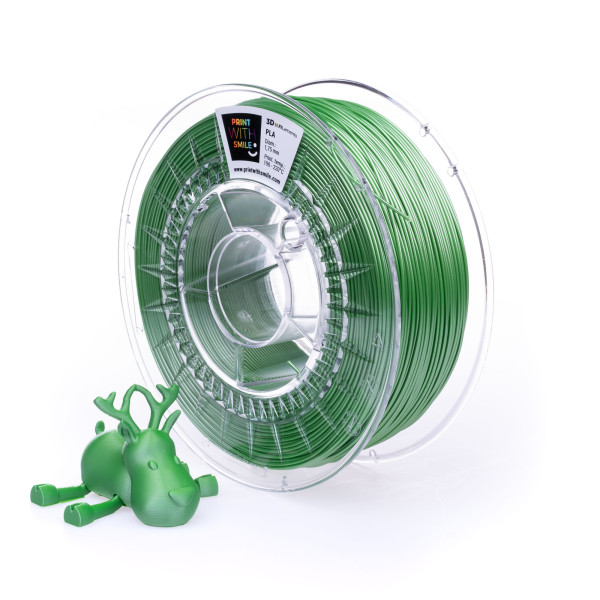 Filament SATIN PLA - 1,75 mm - Spring GREEN - 1000 g Print With Smile