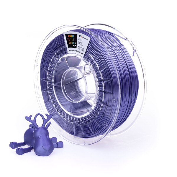 Filament SATIN PLA - 1,75 mm - Violet - 1000 g Print With Smile