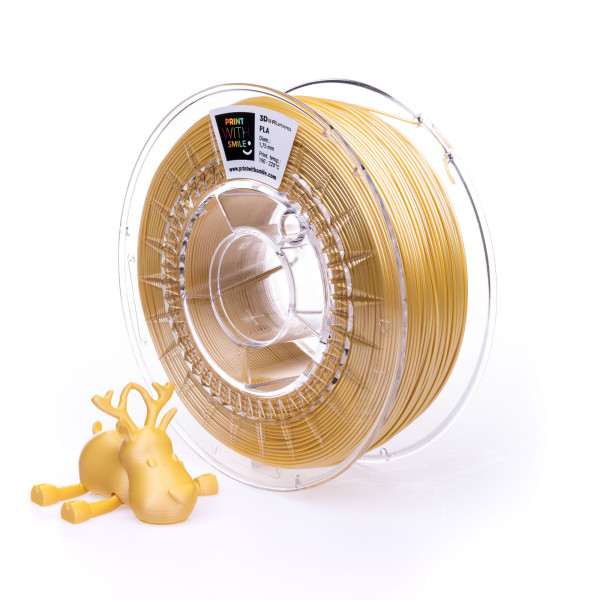 Filament SATIN PLA - 1,75 mm - Yellow - 1000 g Print With Smile