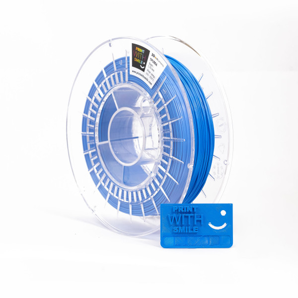 Filament TPU - PRINT WS FLEX - 1,75 mm - 500 g - BLUE - 96A Print With Smile