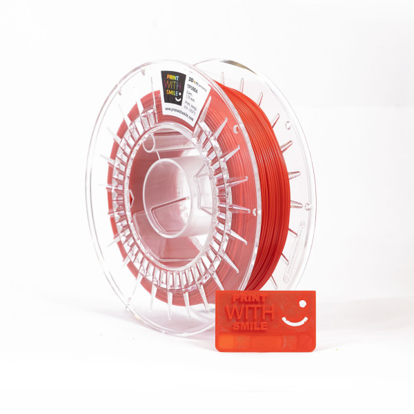 Filament TPU - PRINT WS FLEX - 1,75 mm - 500 g - RED - 96A Print With Smile